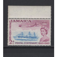 Ямайка 1960** 100 лет маркам колонии Почтовый транспорт Королева Елизавета II