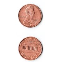 1 цент США 1995 (D)  года