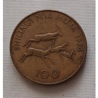 100 шиллингов 1994 г. Танзания