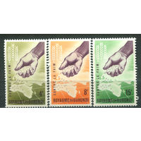 Бурунди - 1963г. - борьба с голодом - 3 марки - полная серия, MNH [Mi 48 A - 50 A]. #3-Bu-Z-1-15