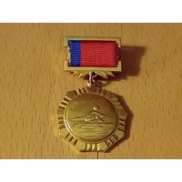 Тяжелый призовой знак медаль Гребля Комитет по физкультуре и спорту при Совете Министров РСФСР