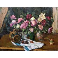 Кудревич Р.В. Народный художник. "Розы", холст, масло. Размер 120х90 см.