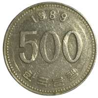 Южная Корея 500 вон, 1989