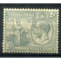 Британские колонии - Тринидад и Тобаго - 1922/28г. - Британия, король Георг V, 2 P - 1 марка - MH [Mi 106]. #4-B5-124-A-1