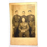 1945  ВОВ Красавец Портретное фото орден Славы и.награды подписано (Алб)