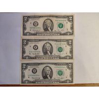 США 2 доллара 1976 (8), 2 доллара 1995 (6), 2 доллара 2009 (2).