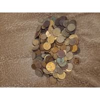 Лот дореформенных монет СССР 350 штук, почти 1 кг