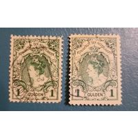 Нидерланды 1898 классика королева Вильгелимина  тип I и тип II