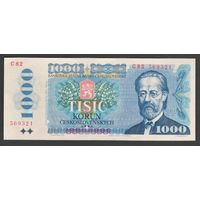 Чехословакия 1000 крон 1985 года. Серия С. Тип Р-98а. Состояние aUNC