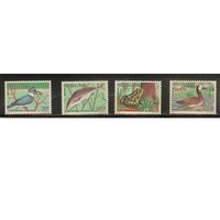 Буркина-Фасо-1988(Мих.1186-1189) ,** ,  Морская  Фауна ,Рыбы, Птицы(полная серия)