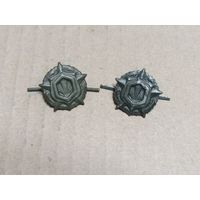 Эмблемы хим.войск СССР ( защитные, сталь)