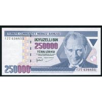 Турция 250000 лир 1998г. P211. Серия I. UNC