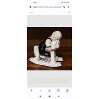 Девочка на лошадке, фарфор