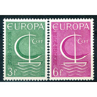 Бельгия - 1966г. - Europa CEPT - 2 марки - полная серия, MLH [Mi 1446-1447]. #2-Be-62-B-1