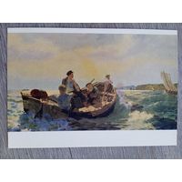 1956. рыбалка. Жураковский. С уловом