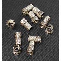 F-разъем накручивающийся RG-6 для ТВ, 10 штук c 1 рубля