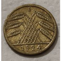 Германия 5 рейхспфеннигов, 1924  "E" (14-11-25)