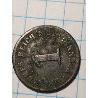 1 пфенниг Германия 1901 год