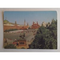 Открытка "Москва. Вид на Красную площадь". Фото Т.Гутина, 1986, изд."Планета"