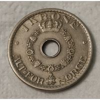 Норвегия 1 крона, 1950 (14-19-21)