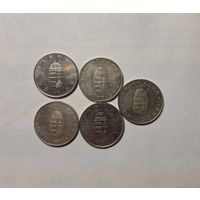 Венгрия 10 форинтов (1994, 2007, 2008, 2015, 2021) одним