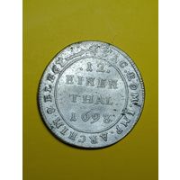 1/12 талера 1698г.,Саксония-Альбертин