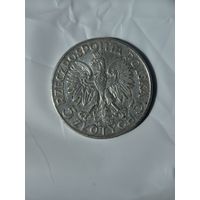 Монета 5 злотых (zlotych) 1933 года