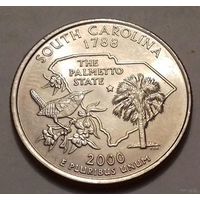 25 центов, квотер США, штат Южная Каролина,  D