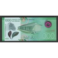 Никарагуа 1000 кордоба 2017 года. Тип P-218. Полимер. Состояние UNC!
