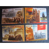 Марки РБ 601-606. 4 марки и блок 46. 60-летие Победы в Великой Отечественной войне