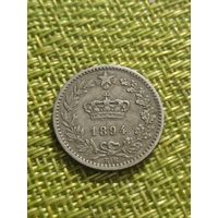 Италия 20 чентезимо 1894 г ( KB - Кремница, Умберто I )