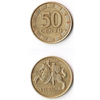 50 центов Литва 1997 год