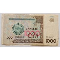 Узбекистан 1000 сум 2001 г.