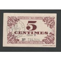 Франция Лилль 5 сантимов 1917 года. Состояние UNC-