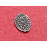 Серебро,монета - чешуйка "Сирена" Василий II,Тёмный.1435-1445.Копия ,серебро,соответствие.Не Китай