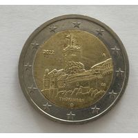 2 евро Германия 2022 Тюрингия А