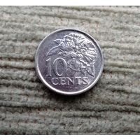 Werty71 Тринидад и Тобаго 10 центов 2016 Цветок Гибискус