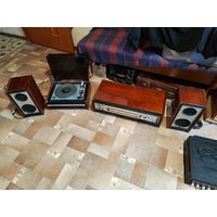 Элегия 102 проигрыватель радиоприёмник колонки