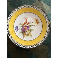 Тарелка декоративная Букет Полевые цветы Германия винтаж