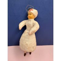 Старт с 1 рубля!редкая  Елочная игрушка Санитарка, медсестра , вата! Смотрите другие лоты много торгов с рубля!!!