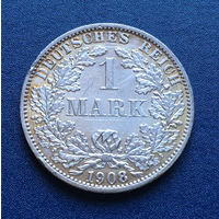 Германия 1 марка 1908 A