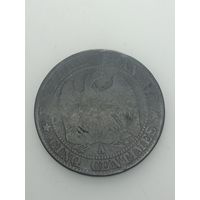 Франция 5 сантимов 1854 года . А  . Париж