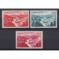 4.DS. Саар. Французский протекторат. Восстановление Саара. Авиапочта. 1948 г. Полная серия. Mi.##252-254. MNH.