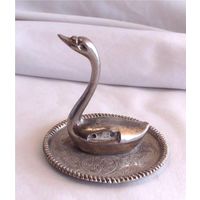 Подставка для колец Лебедь Серебрение