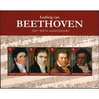 2020 Антигуа и Барбуда 5856-5859KL 250 лет Людвигу ван Бетховену 18,00 евро
