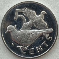 Британские Виргинские острова 5 центов 1974 г.