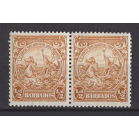 1938 Барбадос /Barbados** 0.5d стандарт Герб колонии Колесница Король Георг VI SG#248с