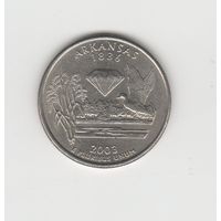 Квотер (25 центов) США "Штат Арканзас" 2003 Р Лот 0588