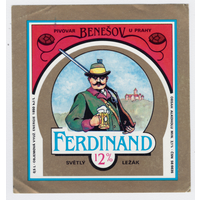 Этикетка пива Ferdinand Чехия М475