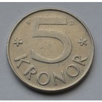 Швеция, 5 крон 1987 г.